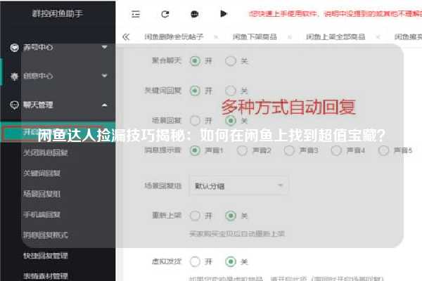 闲鱼达人捡漏技巧揭秘：如何在闲鱼上找到超值宝藏？