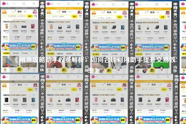 《闲鱼攻略助手收费解析：如何合理利用助手提升交易效率》